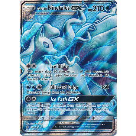 Alolan Ninetales GX -Single Card-Full Art Ultra Rare [132/145]-The Pokémon Company International-Ace Cards &amp; Collectibles