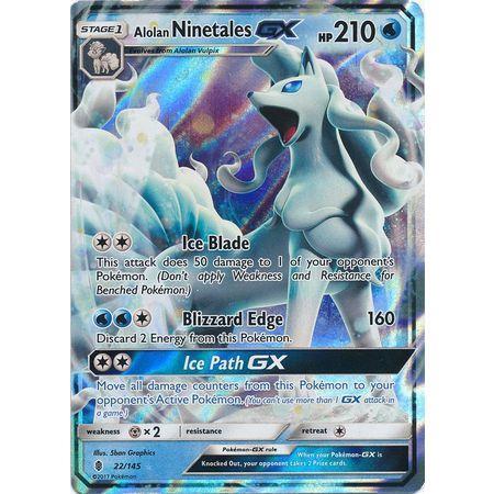 Alolan Ninetales GX -Single Card-Ultra Rare [22/145]-The Pokémon Company International-Ace Cards &amp; Collectibles