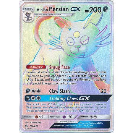 Alolan Persian GX -Single Card-Hyper Rare [257/236]-The Pokémon Company International-Ace Cards &amp; Collectibles