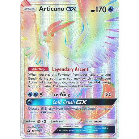 Articuno GX -Single Card-Hyper Rare [171/168]-The Pokémon Company International-Ace Cards &amp; Collectibles