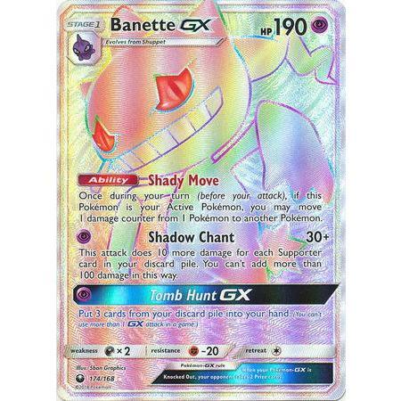 Banette GX -Single Card-Hyper Rare [174/168]-The Pokémon Company International-Ace Cards &amp; Collectibles