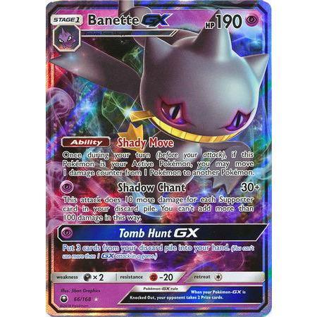 Banette GX -Single Card-Ultra Rare [66/168]-The Pokémon Company International-Ace Cards &amp; Collectibles