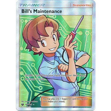 Bill&#39;s Maintenance -Single Card-Full Art Ultra Rare [162/168]-The Pokémon Company International-Ace Cards &amp; Collectibles