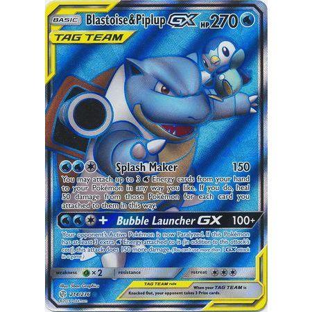 Blastoise & Piplup GX -Single Card-Ultra Rare [38/236]-The Pokémon Company International-Ace Cards & Collectibles