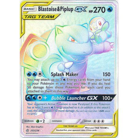 Blastoise & Piplup GX -Single Card-Ultra Rare [38/236]-The Pokémon Company International-Ace Cards & Collectibles