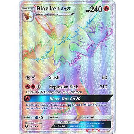 Blaziken GX -Single Card-Hyper Rare [170/168]-The Pokémon Company International-Ace Cards & Collectibles
