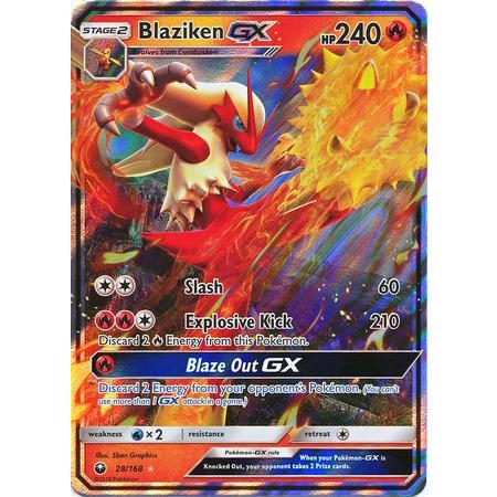 Blaziken GX -Single Card-Ultra Rare [28/168]-The Pokémon Company International-Ace Cards &amp; Collectibles