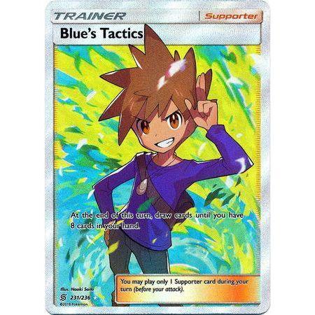Blue&#39;s Tactics -Single Card-Full Art Ultra Rare [231/236]-The Pokémon Company International-Ace Cards &amp; Collectibles