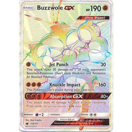 Buzzwole GX -Single Card-Hyper Rare [115/111]-The Pokémon Company International-Ace Cards & Collectibles