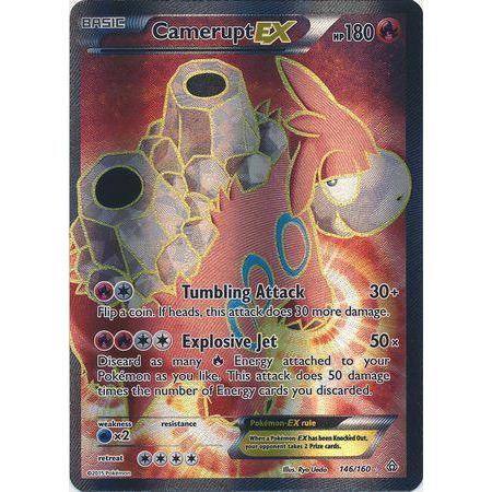 Camerupt EX -Single Card-Full Art Ultra Rare [146/160]-The Pokémon Company International-Ace Cards & Collectibles