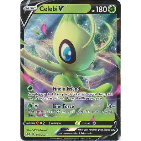 Celebi V -Single Card-Ultra Rare [1/202]-The Pokémon Company International-Ace Cards &amp; Collectibles