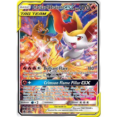 Charizard & Braixen GX -Single Card-Full Art Ultra Rare (Promo) -The Pokémon Company International-Ace Cards & Collectibles