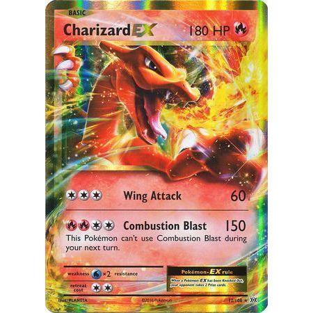 Charizard EX -Single Card-Ultra Rare [12/108]-The Pokémon Company International-Ace Cards &amp; Collectibles