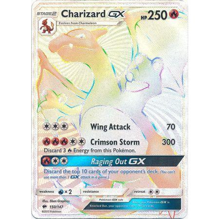 Charizard GX -Single Card-Hyper Rare [150/147]-The Pokémon Company International-Ace Cards &amp; Collectibles