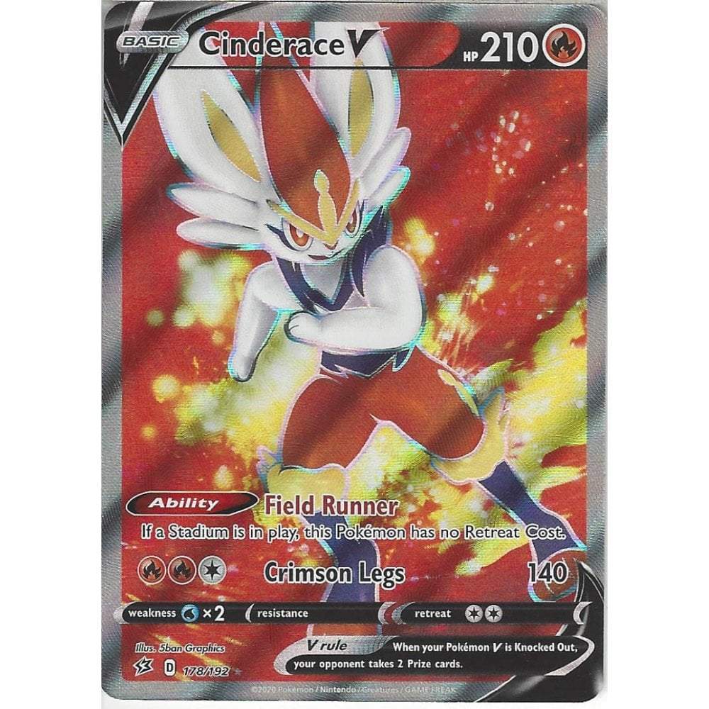 Cinderace V -Single Card-Ultra Rare [035/192]-The Pokémon Company International-Ace Cards & Collectibles