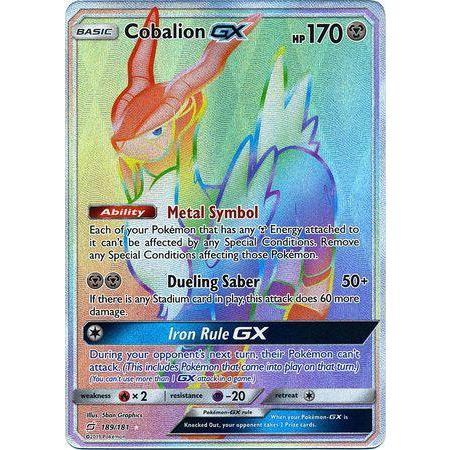 Cobalion GX -Single Card-Hyper Rare [189/181]-The Pokémon Company International-Ace Cards &amp; Collectibles