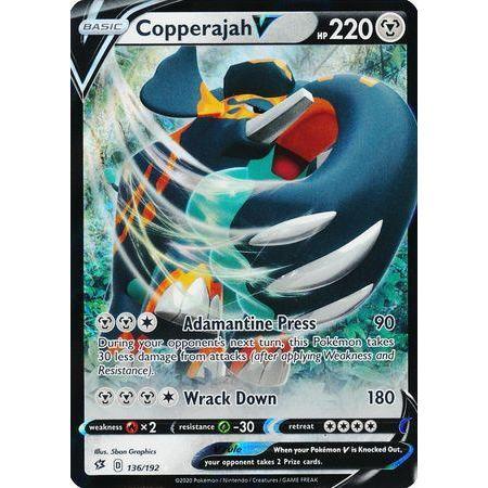 Copperajah V -Single Card-Ultra Rare [136/192]-The Pokémon Company International-Ace Cards &amp; Collectibles