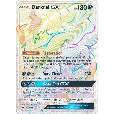 Darkrai GX -Single Card-Hyper Rare [158/147]-The Pokémon Company International-Ace Cards &amp; Collectibles