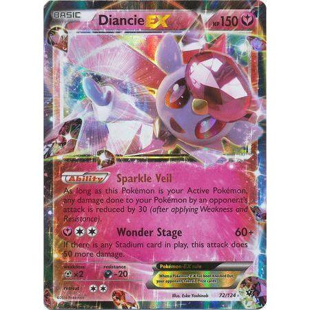 Diancie EX -Single Card-Ultra Rare [72/124]-The Pokémon Company International-Ace Cards &amp; Collectibles