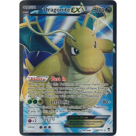 Dragonite EX -Single Card-Full Art Ultra Rare [108/111]-The Pokémon Company International-Ace Cards &amp; Collectibles