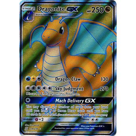 Dragonite GX -Single Card-Full Art Ultra Rare [229/236]-The Pokémon Company International-Ace Cards &amp; Collectibles