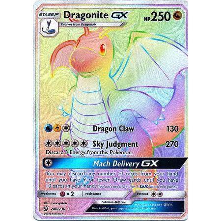 Dragonite GX -Single Card-Hyper Rare [248/236]-The Pokémon Company International-Ace Cards &amp; Collectibles