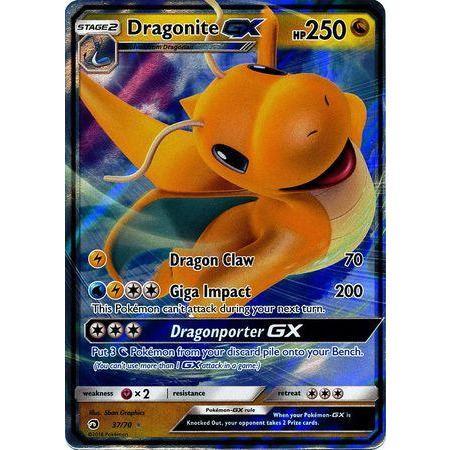 Dragonite GX -Single Card-Rare Ultra [37/70]-The Pokémon Company International-Ace Cards &amp; Collectibles