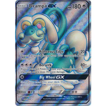 Drampa GX -Single Card-Full Art Ultra Rare [142/145]-The Pokémon Company International-Ace Cards &amp; Collectibles