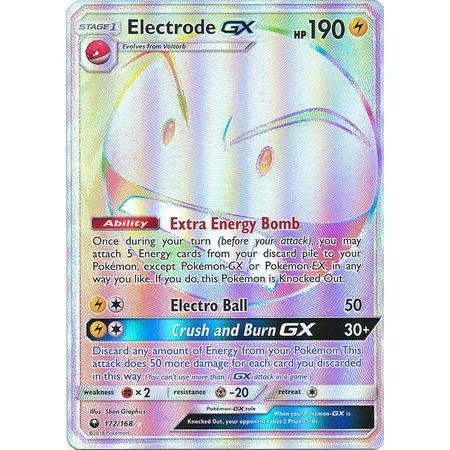 Electrode GX -Single Card-Hyper Rare [172/168]-The Pokémon Company International-Ace Cards &amp; Collectibles