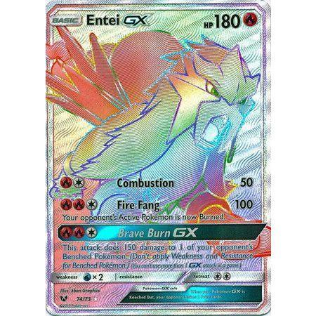Entei GX -Single Card-Hyper Rare [74/73]-The Pokémon Company International-Ace Cards &amp; Collectibles