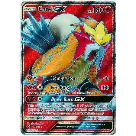Entei GX -Single Card-Ultra Rare [10/73]-The Pokémon Company International-Ace Cards & Collectibles