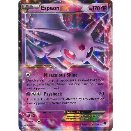 Espeon EX -Single Card-Ultra Rare [52/122]-The Pokémon Company International-Ace Cards &amp; Collectibles
