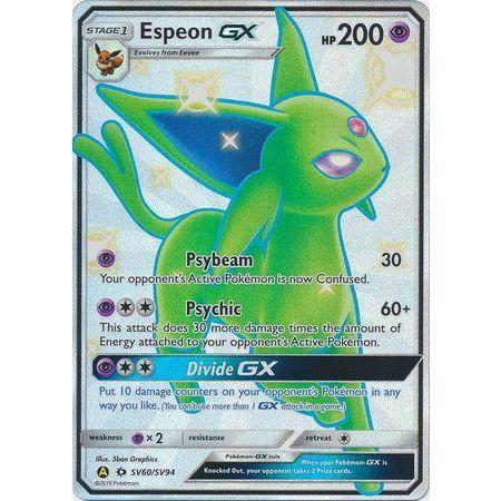 Espeon GX -Single Card-Shiny Ultra Rare [SV60/SV94]-The Pokémon Company International-Ace Cards &amp; Collectibles