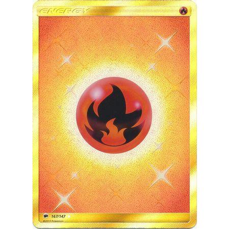 Fire Energy -Single Card-Secret Rare [167/147]-The Pokémon Company International-Ace Cards &amp; Collectibles