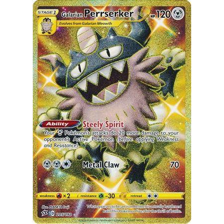 Galarian Perrserker -Single Card-Secret Rare [205/192]-The Pokémon Company International-Ace Cards & Collectibles