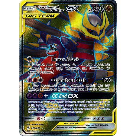 Garchomp &amp; Giratina GX -Single Card-Full Art Ultra Rare [228/236]-The Pokémon Company International-Ace Cards &amp; Collectibles