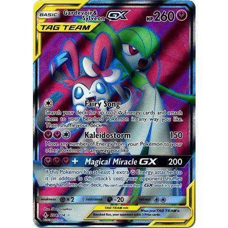 Gardevoir &amp; Sylveon GX -Single Card-Full Art Ultra Rare [204/214]-The Pokémon Company International-Ace Cards &amp; Collectibles