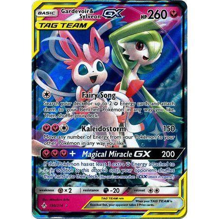 Gardevoir &amp; Sylveon GX -Single Card-Ultra Rare [130/214]-The Pokémon Company International-Ace Cards &amp; Collectibles
