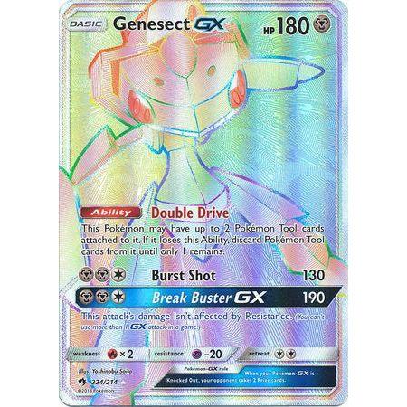 Genesect GX -Single Card-Hyper Rare [224/214]-The Pokémon Company International-Ace Cards &amp; Collectibles