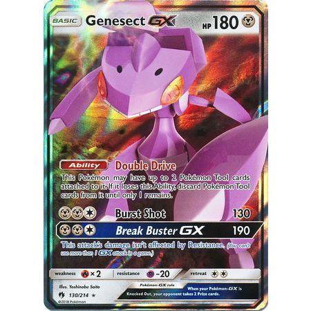 Genesect GX -Single Card-Ultra Rare [130/214]-The Pokémon Company International-Ace Cards &amp; Collectibles