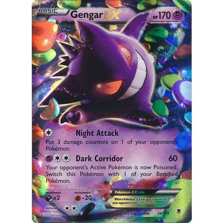 Gengar EX -Single Card-Ultra Rare [34/119]-The Pokémon Company International-Ace Cards &amp; Collectibles