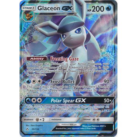 Glaceon GX -Single Card-Ultra Rare [39/156]-The Pokémon Company International-Ace Cards &amp; Collectibles