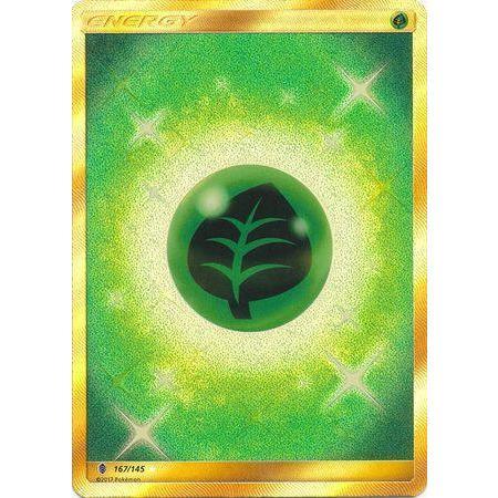 Grass Energy -Single Card-Secret Rare [167/145]-The Pokémon Company International-Ace Cards &amp; Collectibles