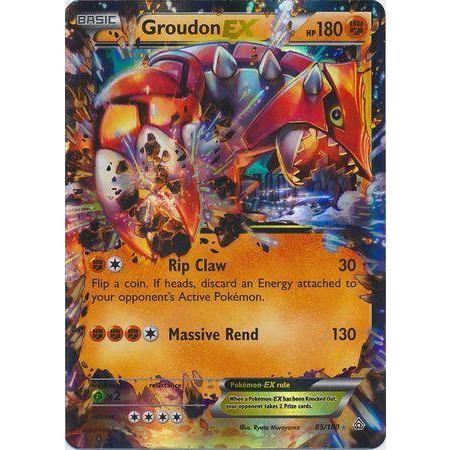 Groudon EX -Single Card-Ultra Rare [85/160]-The Pokémon Company International-Ace Cards &amp; Collectibles