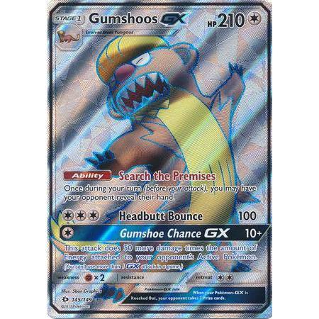 Gumshoos GX -Single Card-Full Art Ultra Rare [145/149]-The Pokémon Company International-Ace Cards &amp; Collectibles