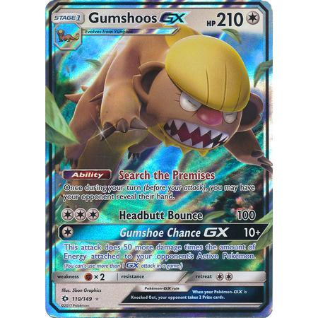 Gumshoos GX -Single Card-Ultra Rare [110/149]-The Pokémon Company International-Ace Cards &amp; Collectibles