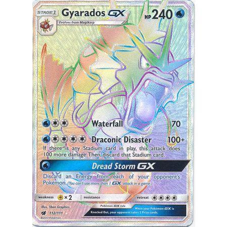 Gyarados GX -Single Card-Hyper Rare [112/111]-The Pokémon Company International-Ace Cards &amp; Collectibles