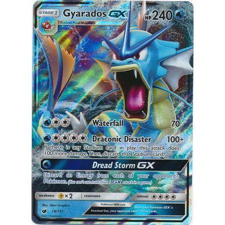 Gyarados GX -Single Card-Ultra Rare [18/111]-The Pokémon Company International-Ace Cards &amp; Collectibles