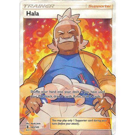 Hala -Single Card-Full Art Ultra Rare [143/145]-The Pokémon Company International-Ace Cards &amp; Collectibles