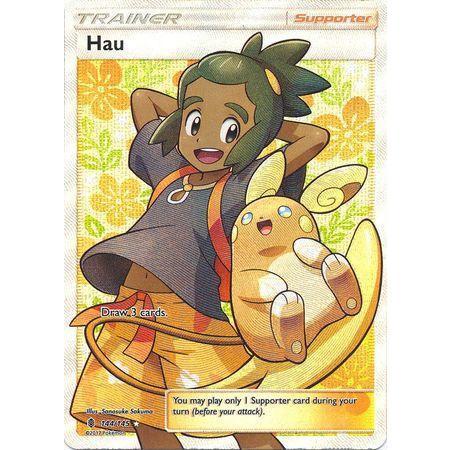 Hau -Single Card-Full Art Ultra Rare [144/145]-The Pokémon Company International-Ace Cards &amp; Collectibles